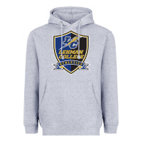 Heather Grey lehman college lightning Heavyweight Hoodie - linhVisuals