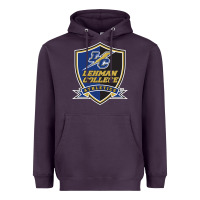 Plum lehman college lightning Heavyweight Hoodie - linhVisuals