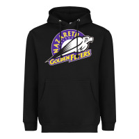 Black nazareth college golden Heavyweight Hoodie - linhVisuals