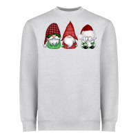 Heather Grey christmas gnomes Heavyweight Sweatshirt - AdoDesignShop