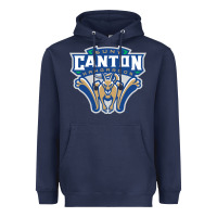Navy suny canton Heavyweight Hoodie - linhVisuals