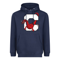 Navy suny cortland red dragons Heavyweight Hoodie - linhVisuals