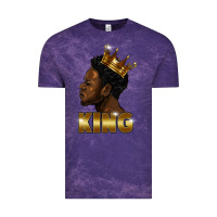 Cloud Purple black king Vintage Tee - FaDigitalArtStudio