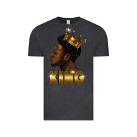 Vintage Black black king Vintage Tee - FaDigitalArtStudio