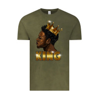Vintage Olive black king Vintage Tee - FaDigitalArtStudio