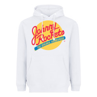 White johnny rockets Heavyweight Hoodie - linhVisuals