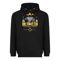 Black womens lake tahoe national park california nevada vintage bear men v n Heavyweight Hoodie - linhVisuals