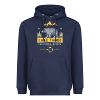 Navy womens lake tahoe national park california nevada vintage bear men v n Heavyweight Hoodie - linhVisuals