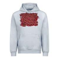 Heather Grey pink leopard background Urban Hoodie - RanaPortraitStore