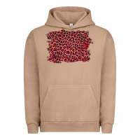 Pigment Burro pink leopard background Urban Hoodie - RanaPortraitStore