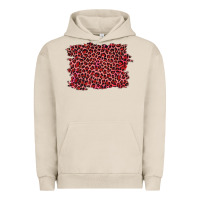 Pigment French Oak pink leopard background Urban Hoodie - RanaPortraitStore
