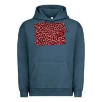 Pigment Midnight Navy pink leopard background Urban Hoodie - RanaPortraitStore