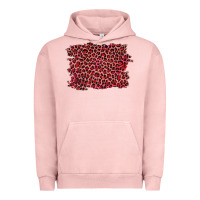 Pigment Salmon pink leopard background Urban Hoodie - RanaPortraitStore
