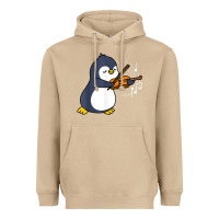 Mushroom penguin playing violin animal Heavyweight Hoodie - linhVisuals