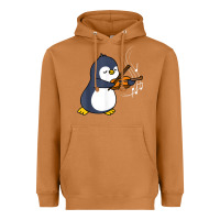 Meerkat penguin playing violin animal Heavyweight Hoodie - linhVisuals