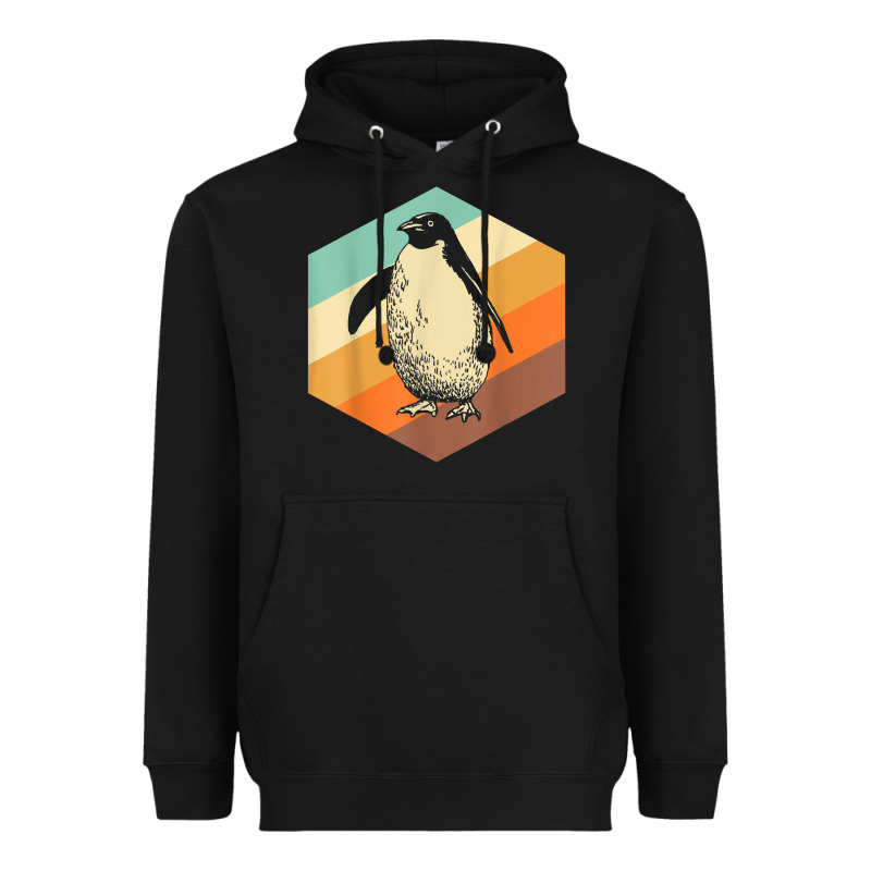 Penguin Retro Vintage Style Penguin Heavyweight Hoodie by linhVisuals | Teevron
