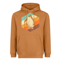 Meerkat penguin retro vintage style penguin Heavyweight Hoodie - linhVisuals