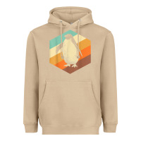 Mushroom penguin retro vintage style penguin Heavyweight Hoodie - linhVisuals