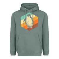 Sage penguin retro vintage style penguin Heavyweight Hoodie - linhVisuals