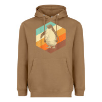 Toasted Coconut penguin retro vintage style penguin Heavyweight Hoodie - linhVisuals