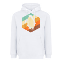 White penguin retro vintage style penguin Heavyweight Hoodie - linhVisuals