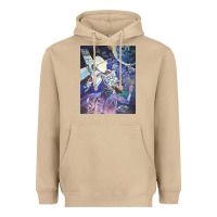 Mushroom spaceship earth mural Heavyweight Hoodie - linhVisuals