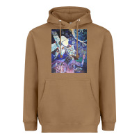 Toasted Coconut spaceship earth mural Heavyweight Hoodie - linhVisuals
