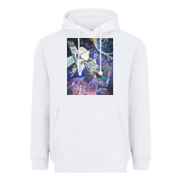 White spaceship earth mural Heavyweight Hoodie - linhVisuals