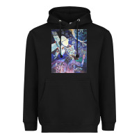 Black spaceship earth mural Heavyweight Hoodie - linhVisuals