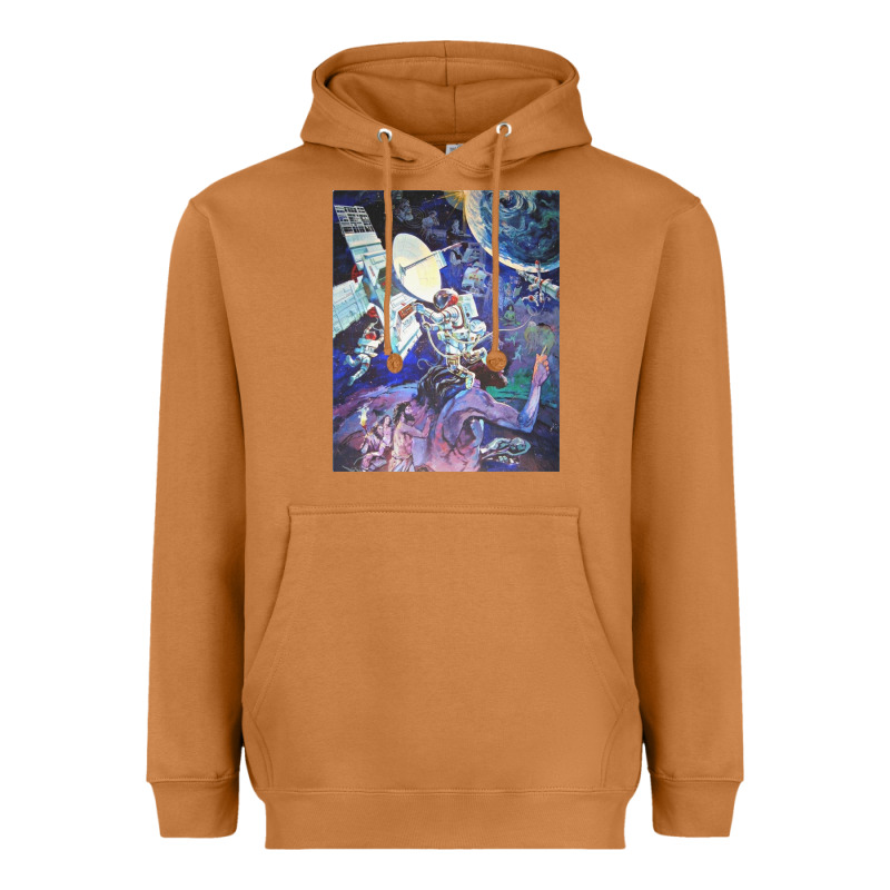 Spaceship Earth Mural Heavyweight Hoodie by linhVisuals | Teevron