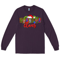 Plum Christmas Grandpa Claus Long Sleeve Tee - FaDigitalArtStudio