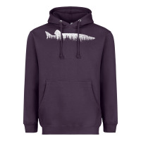 Plum musky pine forest fishing angler Heavyweight Hoodie - linhVisuals