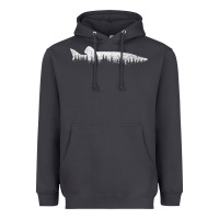 Smoke musky pine forest fishing angler Heavyweight Hoodie - linhVisuals