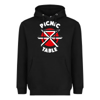 Black picnic table parody Heavyweight Hoodie - linhVisuals