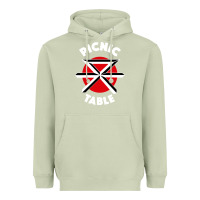 Matcha picnic table parody Heavyweight Hoodie - linhVisuals