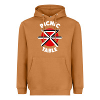 Meerkat picnic table parody Heavyweight Hoodie - linhVisuals