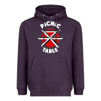 Plum picnic table parody Heavyweight Hoodie - linhVisuals