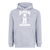 Heather Grey death row records Heavyweight Hoodie - linhVisuals