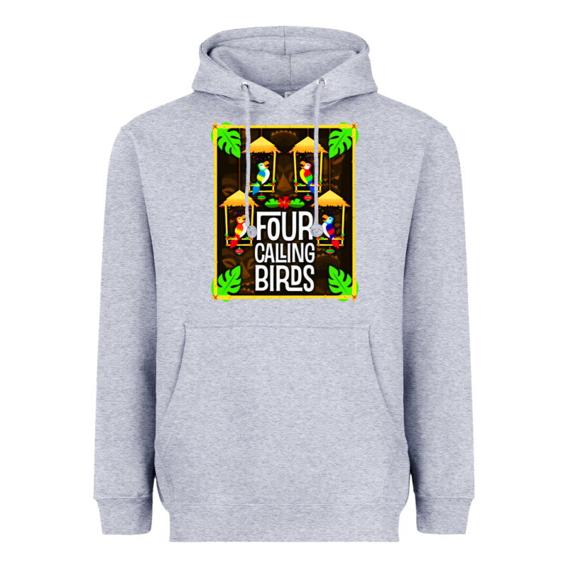 Four Calling Birds Heavyweight Hoodie by linhVisuals | Teevron