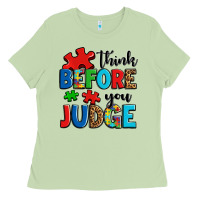 Matcha think before you judge Ladies Tee - OliviaCreatesArt