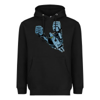 Black gigantor tetsujin Heavyweight Hoodie - linhVisuals