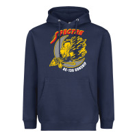 Navy AC 130 Gunship New Spectre Heavyweight Hoodie - linhVisuals