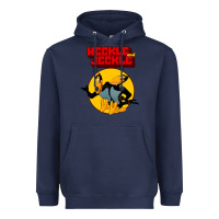 Navy heckle and jeckle Heavyweight Hoodie - linhVisuals