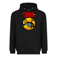 Black heckle and jeckle Heavyweight Hoodie - linhVisuals
