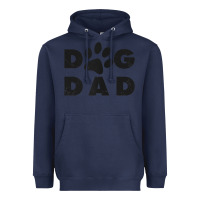 Navy dog dad classic design paw gift t shirt Heavyweight Hoodie - linhVisuals