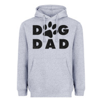 Heather Grey dog dad classic design paw gift t shirt Heavyweight Hoodie - linhVisuals