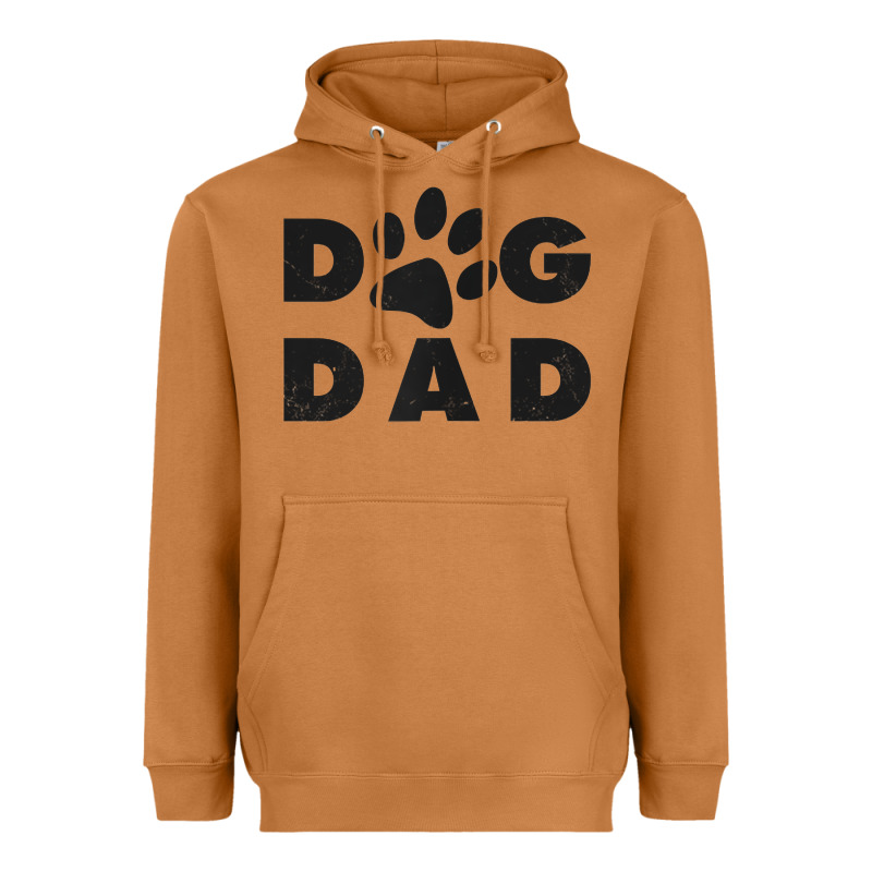Dog Dad Classic Design Paw Gift T Shirt Heavyweight Hoodie by linhVisuals | Teevron