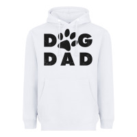 White dog dad classic design paw gift t shirt Heavyweight Hoodie - linhVisuals