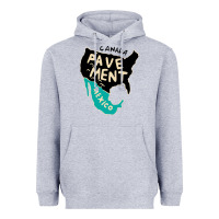 Heather Grey pavement area Heavyweight Hoodie - linhVisuals