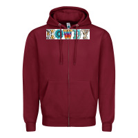 Burgundy howdy Zipper Hoodie - AdoDesignShop